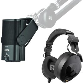 Мікрофон конденсаторний USB Rode NT-USB+ з гнучким кронштейном Keepdrum MS138 (чорний) + навушники NTH100 + тканина
