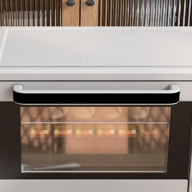 Міні-піч HOMCOM 21 л, 1400 Вт, 100-230°C, таймер, дека для крихт, дека для випічки, решітка-гриль, скло, для піци, кремово-білий (сріблястий)