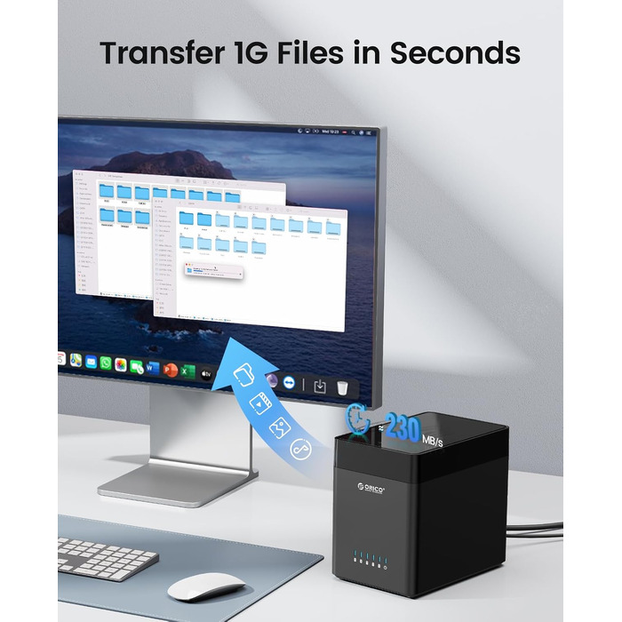 Зовнішній HDD-корпус ORICO DS500U3 на 5 слотів USB 3.0 для SATA HDD 3.5