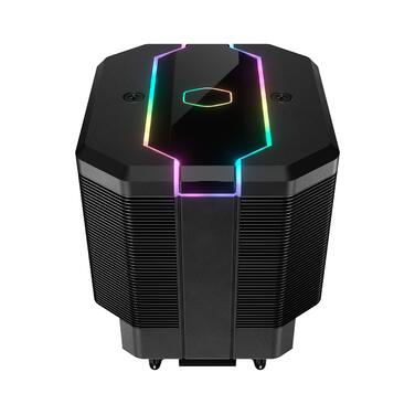 Охолоджувач процесора Cooler Master MasterAir MA620M з RGB підсвічуванням - кулер з двома радіаторами, 6 heatpipes та тихий вентилятор SF120R
