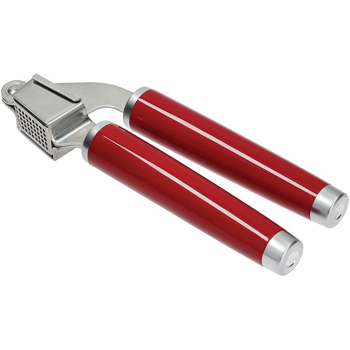 Прес для часнику KitchenAid з нержавіючої сталі, підходить для посудомийної машини, колір Empire Red