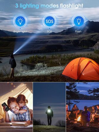 Портативний акумулятор 52800mAh з сонячною панеллю, 30W, з LED-ліхтариком та 7 виходами, чорний