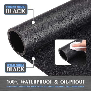 Підкладка на стіл K KNODEL 80 x 40 см, PVC, чорна (двостороння)
