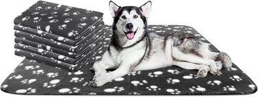 М'яка флісова підстилка для собак та котів Nobleza, 75х75 см, чорна