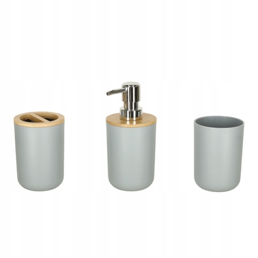 Набір аксесуарів для ванної кімнати (6 предметів): дозатор для мила, стакан та мильниця