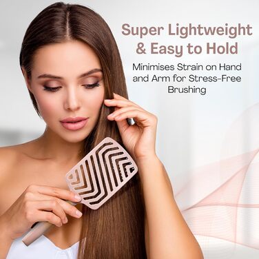 Щітка для волосся Lily England Lockenbürste для створення локонів та розплутування - безболісна щітка для мокрого та сухого волосся з гнучкими щетинками - ідеальна для жінок з кучерявим волоссям 3c-4c, золото (світло-рожевий)