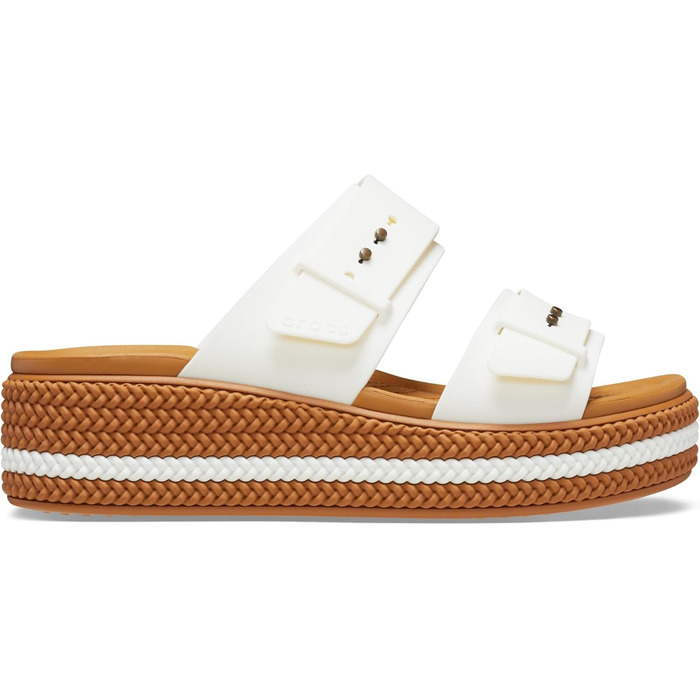 Сандалії Crocs Brooklyn Woven Buckle Chalk (36/37 EU) жіночі плетені на пряжці