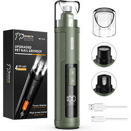 Шліфувальник для собак Profi Krallenschleifer: 3 швидкості, LED-підсвічування, тихий, перезаряджається, для великих, середніх та малих собак