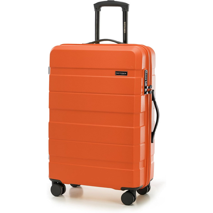 Набір валіз WITTCHEN COMODO Line: 3 шт., ABS, телескопічна ручка, TSA-замок, 4 колеса (Оранжевий)