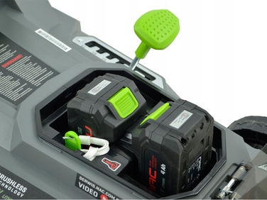 Акумуляторна газонокосарка NAC 40 V (2 акумулятори по 4 Ah, ширина зрізу 37 см, режими Auto/Eco)
