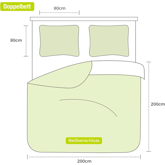 Комплект постільної білизни Lekesky 135x200 (4 шт.) - 2 наволочки 80x80 см, квітковий принт, сірий, поліестер мікрофібра, блискавка