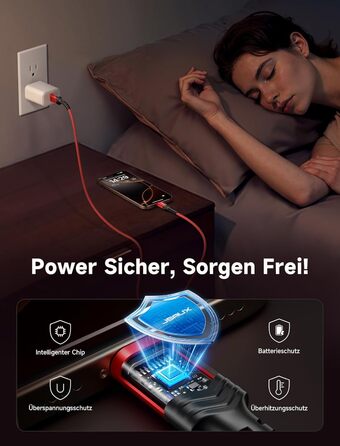 Кабель USB-C JSAUX 3.1A (2 шт. по 2м), 2 шт., червоний, для Samsung Galaxy, iPhone, PS5, CarPlay, нейлон, швидка зарядка