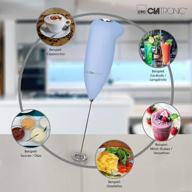 Електричний пінозмішувач Clatronic® MS 3089 м'ятно-зеленого кольору (блакитний)