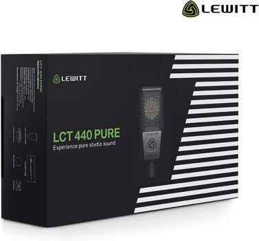 LCT 440 Pure - XLR конденсаторний мікрофон з 1' капсулою: ідеальний для вокалу, інструментів, подкастів та стрімінгу. У комплекті: мікрофонна павутина, поп-фільтр, вітрозахист та транспортна сумка.