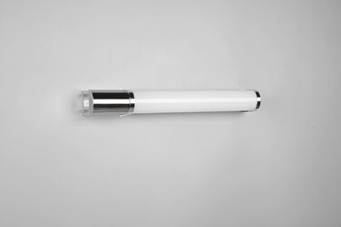Trio Leuchten LED Bathroom Wall Light Piera 284074206, Chrome-colored plastic, includes 8 Watt LED, switch, socket, chrome