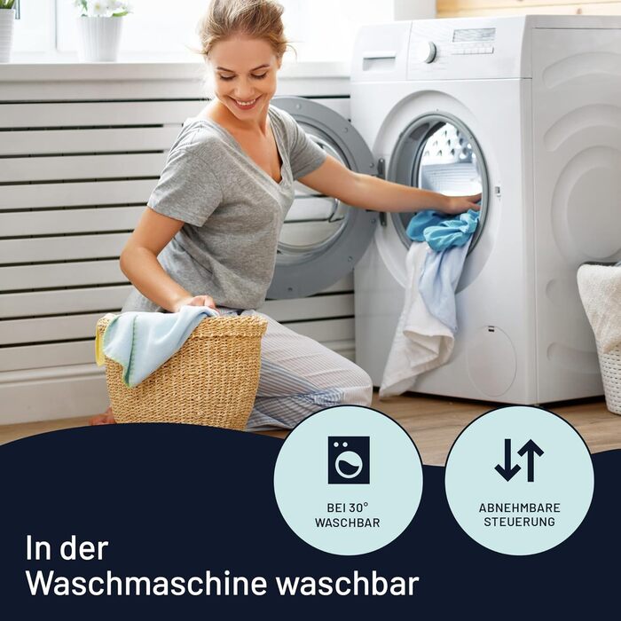 Електрична ковдра Imetec Scaldasonno Adapto для односпального ліжка 150x80 см, 100% вовна та мериносова вовна, Made in Italy, регулювання температури, антиковзаюча тканина