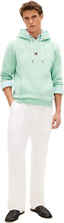 Чоловічий худі Tommy Hilfiger з капюшоном та логотипом, колір Green (Crushed Mint), розмір M