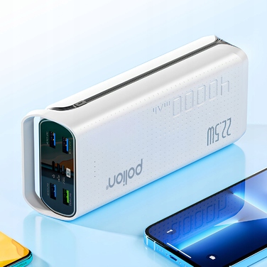Повербанк Polion 40,000 mAh, білий