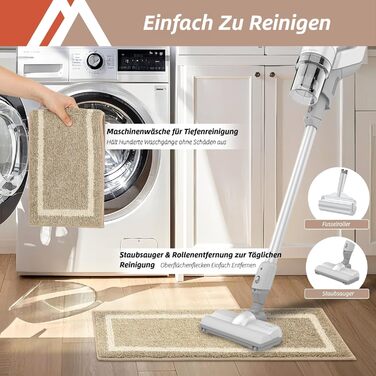 Ковзаючі килимки на сходи Cosy Homeer, 70x22 см, 15 шт., самоклеючі, антиковзаючі, машинне прання, 100% поліестер, TPE-підкладка, бежевий (4 шт.)