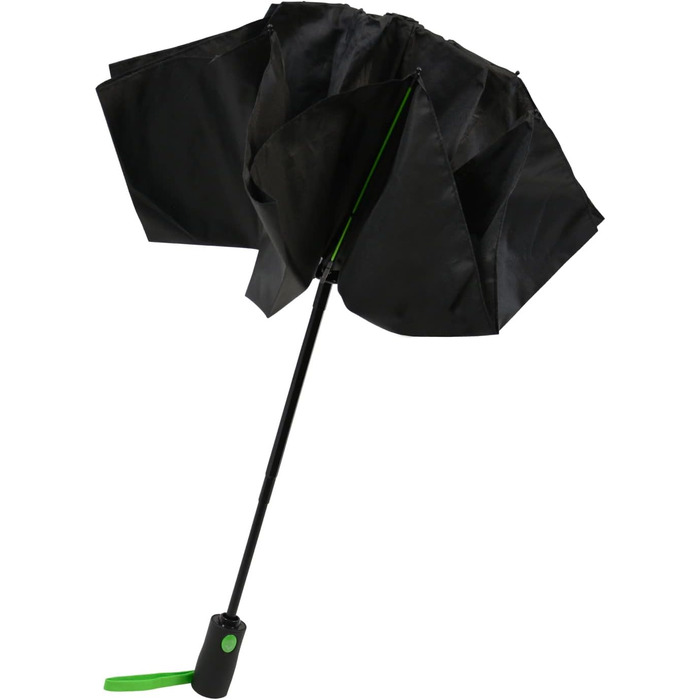 Чорно-зелений парасолька-тростина з великим куполом 106 см з фібергласу