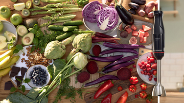 Занурювальний блендер Bosch MSM4B624, 1000 Вт, чорний