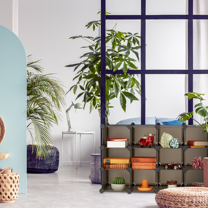 Полиця без болтів Relaxdays на 15 відділень