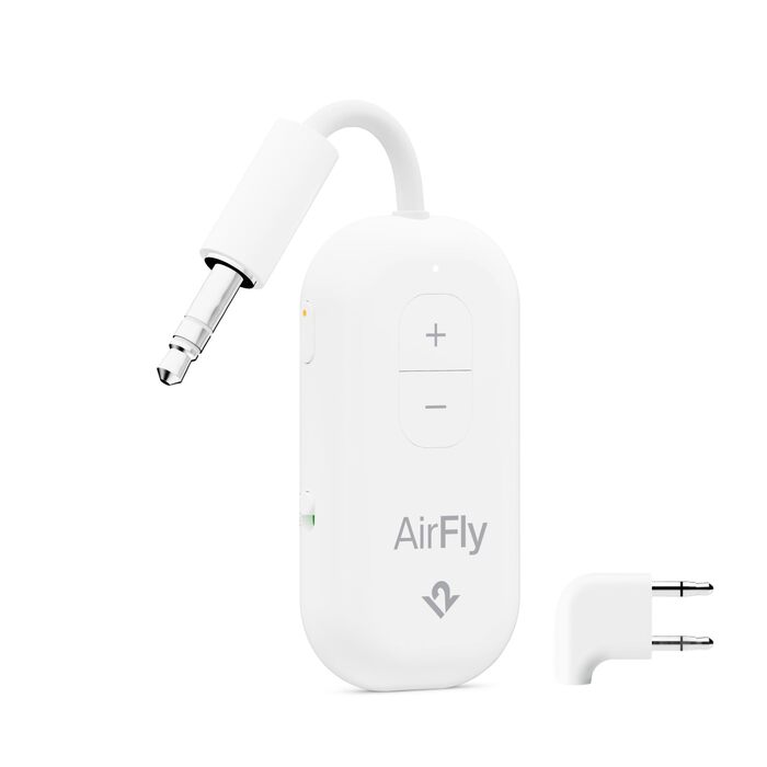 Bluetooth-трансмітер та ресивер Twelve South AirFly Pro Deluxe для AirPods та навушників, білий