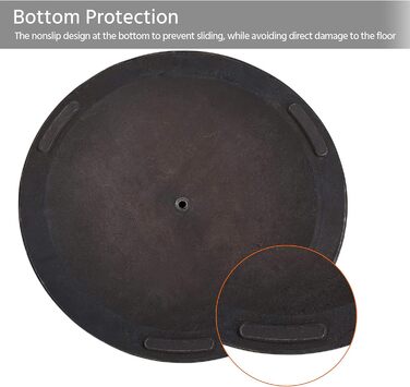 Yaheetech Umbrella Stand Balcony Umbrella Stand Market Umbrella Stand Umbrella Base Umbrella Stand for Umbrella Poles up to 38 mm / 48 mm, Bronze