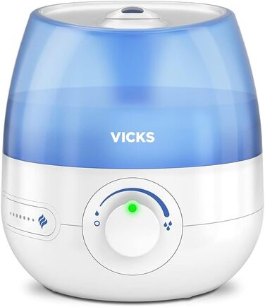 Зволожувач повітря Vicks Mini Cool Mist Ultraschall VUL525 - компактний, тихий, для сну, кашлю та застуди