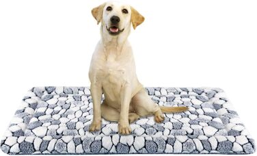 VANKEAN Stivoe Dog Crate Pad, Reversible (Cool and Warm), Soft Pet Sheep Mat Dog Bed for Crate, Suitable for No to XXL-Sized Dogs and Cats, Machine-Washable Crate Beds (XL)