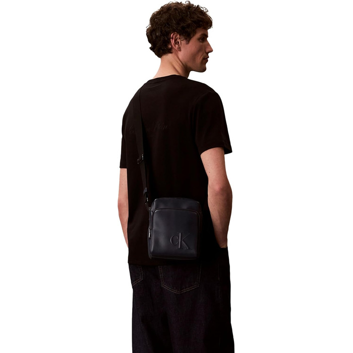 Чоловіча сумка-кросбоді Calvin Klein Bold CK Pocket Reporter Blue Nights (LV04D3368G)