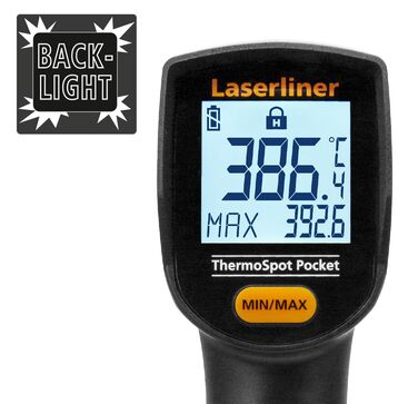 Лазерний інфрачервоний термометр Laserliner ThermoSpot Pocket -38°C до 365°C, цифровий, з лазерною точкою, Auto-Hold, MAX-дисплей