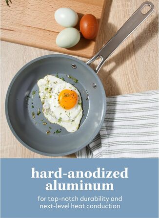Набір кухонного посуду Sur La Table Kitchen Essentials, 13 предметів, преміум-кераміка, антипригарне покриття, індукція, знімний ручка, смарагдово-зелений