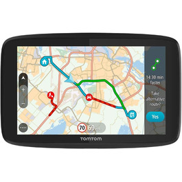 Автомобільний GPS-навігатор TomTom GO 620, 6 дюймів, Wi-Fi, оновлення карт світу, уникнення заторів через TomTom Traffic, відновлений