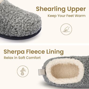 Домашні тапочки RockDove Nomad для жінок з пінопластовою устілкою (36/37 EU, світло-сірий)