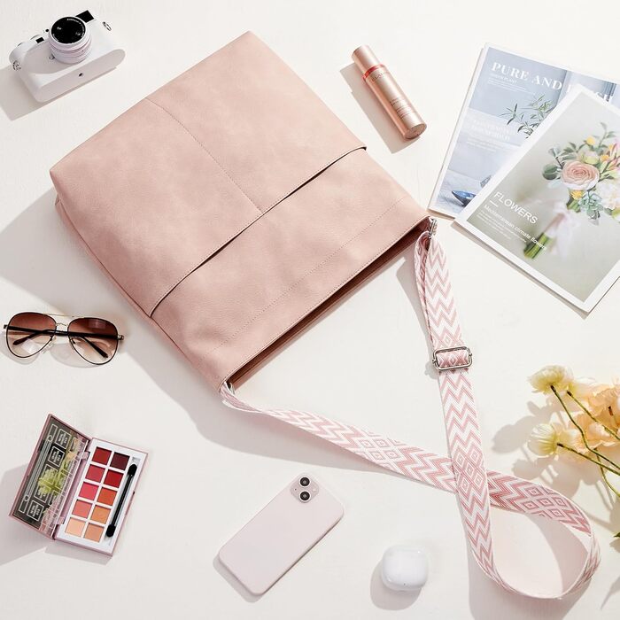 Сумка жіноча Kalidi Shopper бежева екошкіра для навчання, роботи, подорожей та покупок. Велика сумка-тоут через плече