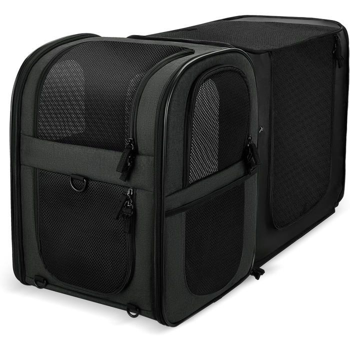 Рюкзак для собак та котів Apollo Walker - зручний та дихаючий, для подорожей та активного відпочинку (2-15 кг, чорний)