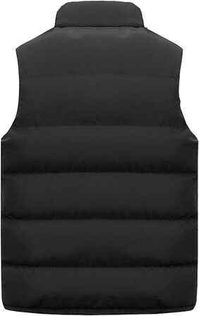 Чоловіча степна жилетка - легка зимова модель для активного відпочинку. Жилетка без рукавів з коміром-стійкою, ідеальна для бігу, гольфу, походів та їзди верхи. Колір: чорний, розмір: XL