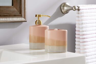 Дозатор мила SKL Home Alanya Blush - стильний дозатор для ванної кімнати