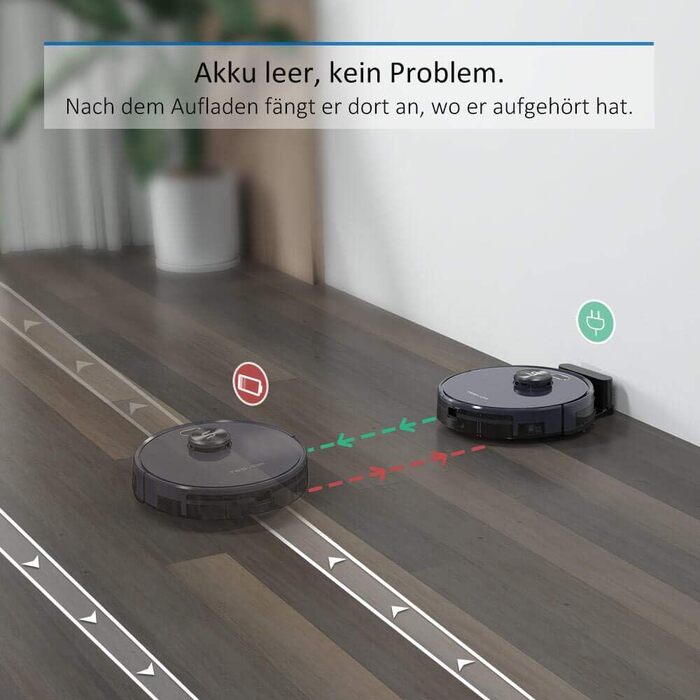 Робот-пилосос Tesvor S6 з функцією миття, лазерна навігація, карта приміщення в реальному часі, потужність всмоктування 2700PA, видалення алергенів та шерсті тварин, сумісний з док-станцією (продається окремо)