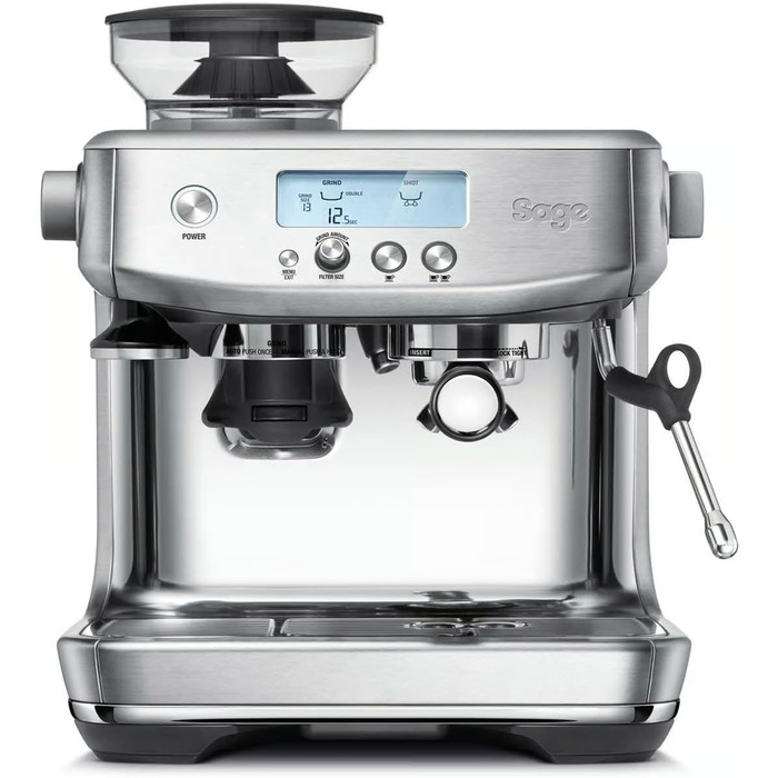 Sage - The Barista Pro - Fully Automatic Coffee Machine with Manual Milk Frother - Brushed Stainless Steel Brushed Stainless Steel Single