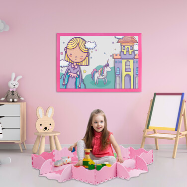 Relaxdays 25-Piece Puzzle Mat with Border