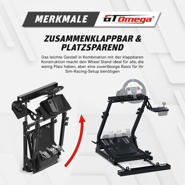 Тримач для ігрового керма GT OMEGA для Logitech G29 G923 G920, Thrustmaster T500 RS, Fanatec Clubsport та КПП TH8A — Регульована стійка для PS4, Xbox, PC