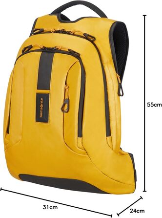 Косметичка Samsonite Paradiver Light 26 см, жовта, дорожня, набір із рюкзаком 55 см
