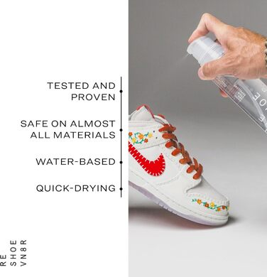 Reshoevn8r Shoe Sneaker Boot Trainer Cleaning Kit for Suede, Leather, Nubuck, Waterproof Protector Spray, Repel