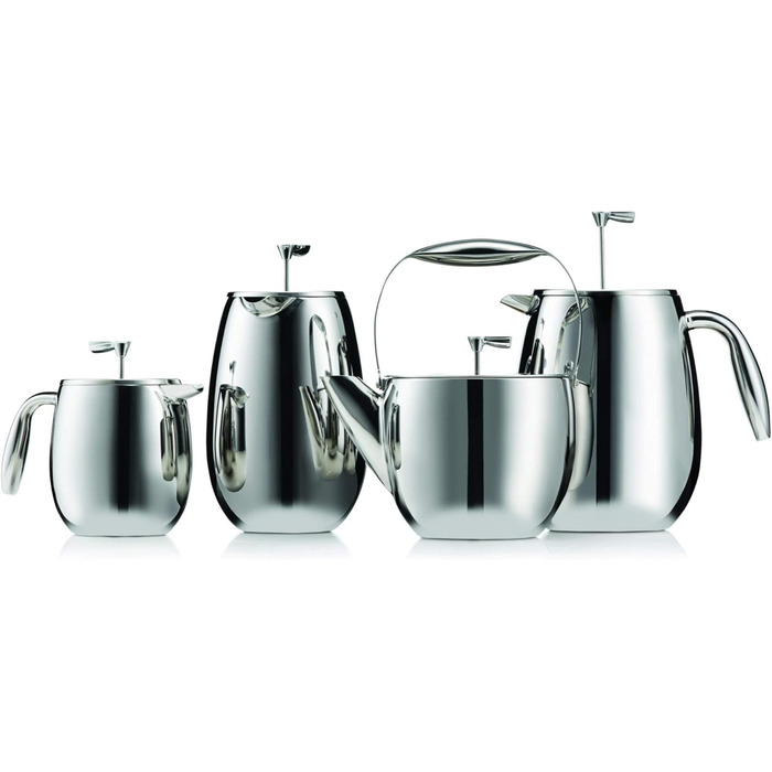 Bodum 1308-57 Columbia Coffee Press (Double-Walled, Stainless Steel, Dishwasher Safe, 1.0 liters) Matte Black 1.0 L (34 oz) Single
