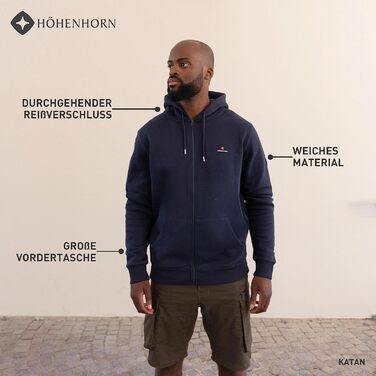 Чоловічий світшот з капюшоном Höhenhorn Katan, темно-синій, розмір XL