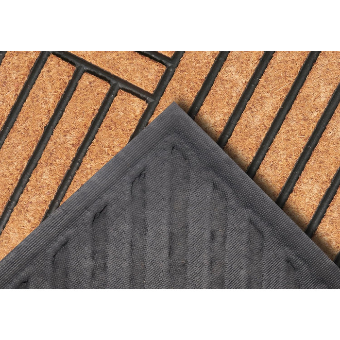 Килимок для входу Hanse Home кокосовий з гумовою основою 45x75 см для дому та вулиці