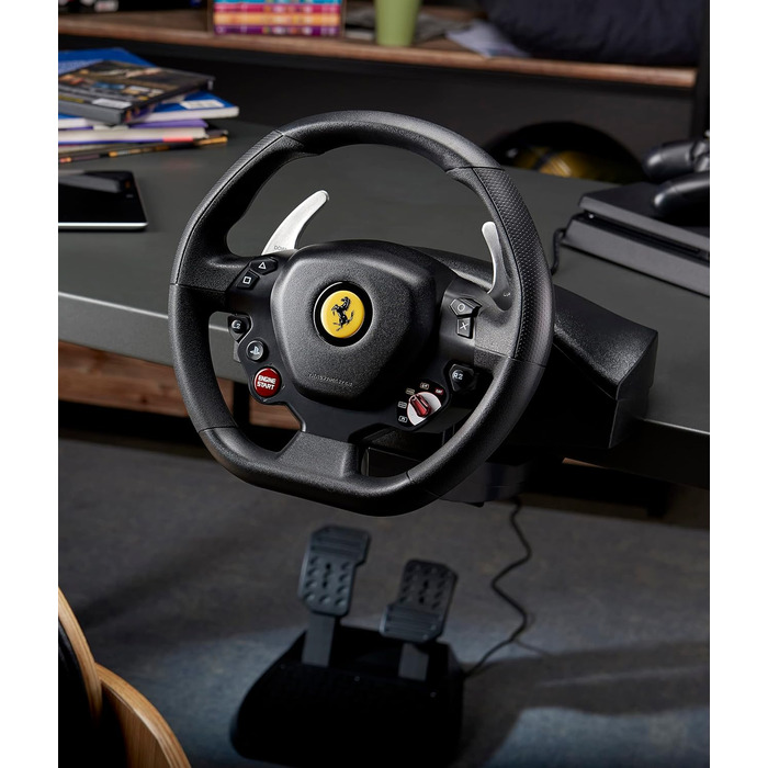 Руль Thrustmaster T80 RW Ferrari 488 GTB для PlayStation - Реалістичне водіння та перемога на трасі
