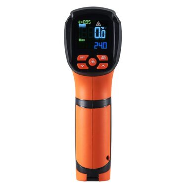VEVOR Infrared Thermometer IR 50:1 Pyrometer -40°C to 1500°C Laser Temperature Meter 180x120x60mm Temperature Measuring Device Not a Human Body Thermometer for Cooking/Barbecue/Freezer/Industry